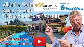3 Bed Pool Villa for Sale - THB 6,5 M (Euro 190.000)