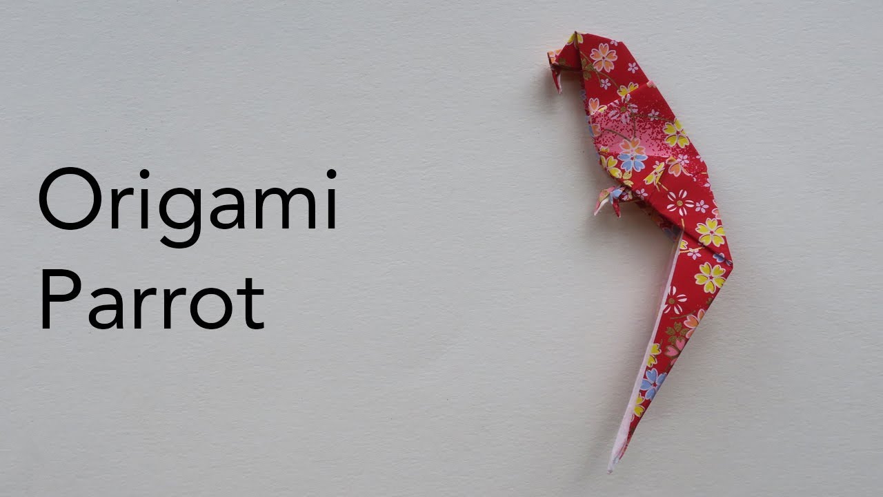 Easy Origami Parrot Tutorial (ASMR Paper Folding) YouTube