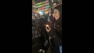 Donny Delco hosts vigil for closed Drexel Wawa 34th and Market St