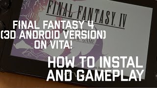 Final Fantasy 4 (Android) on PSVita! How to instal and gameplay