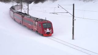 Аэроэкспресс ЭД4МКМ АЭРО - 004 Aeroexpress train ED4MKM AERO - 004