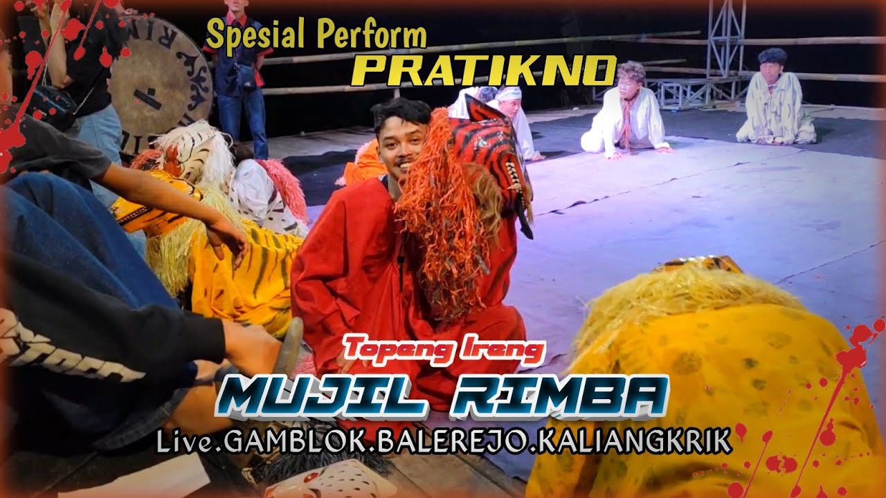 SPESIAL PRATIKNO ‼️ KEWAN KEWAN TOPENG IRENG MUJIL RIMBA LIVE GAMBLOK BALEREJO KALIANGKRIK