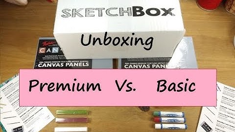 SketchBox Unboxing May 2021 - Comparing Premium vs. Basic Subscriptions.