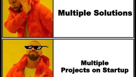 How to Set Multiple Projects to Start Up at the same time in Visual Studio