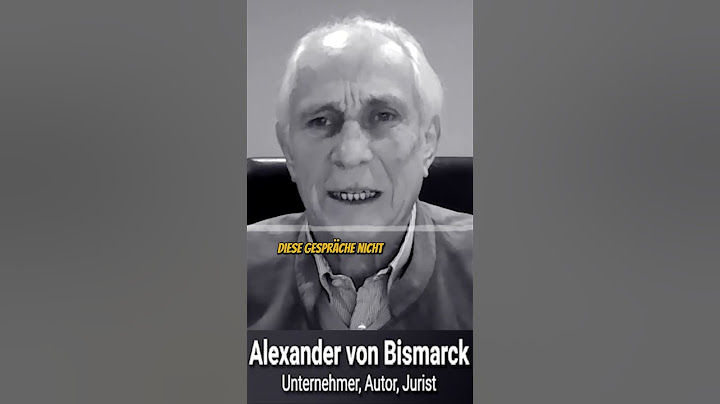 Alexander von Bismarck: I spoke directly with those responsible! #politics