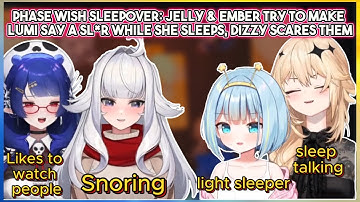 Phase Wish Sleepover: Jelly & Ember Try to Make Lumi Say a Sl*r While She Sleeps, Dizzy Scares Them