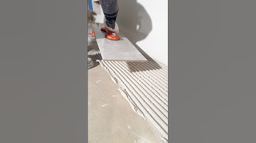 Tiling on concrete floor #tiles #concrete #diy #building #