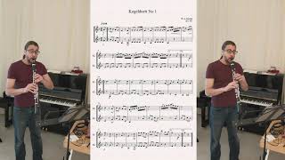 Mozart Kegelduett No 1 (playalong) für zwei Klarinetten