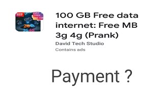 100 GB Free Data Internet : Free & 3g 4g Prank Payment screenshot 1