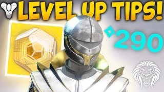 Destiny 2: IMPORTANT BEGINNERS TIPS! Level up Fast, Exotic Engram Info, Best Activities & Mods