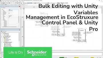 Bulk Editing with Unity Variables Management in EcoStruxture Control Expert & Unity Pro