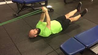 Band resisted flutter kicks