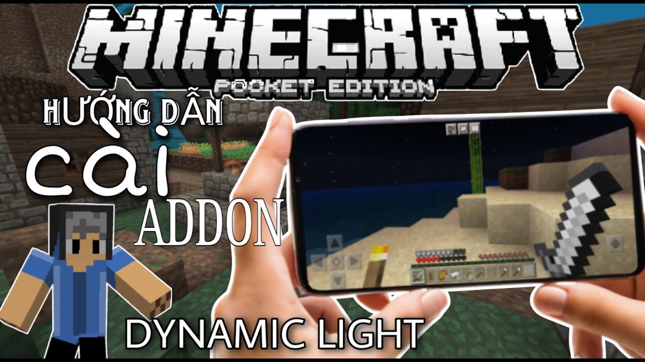 HƯỚNG DẪN CÀI ADDON DYNAMIC LIGHT DÀNH CHO MINECRAFT PE 1.20 | DYNAMIC LIGHT ADDON