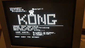 Krazy Kong for Jupiter ace on real Hardware