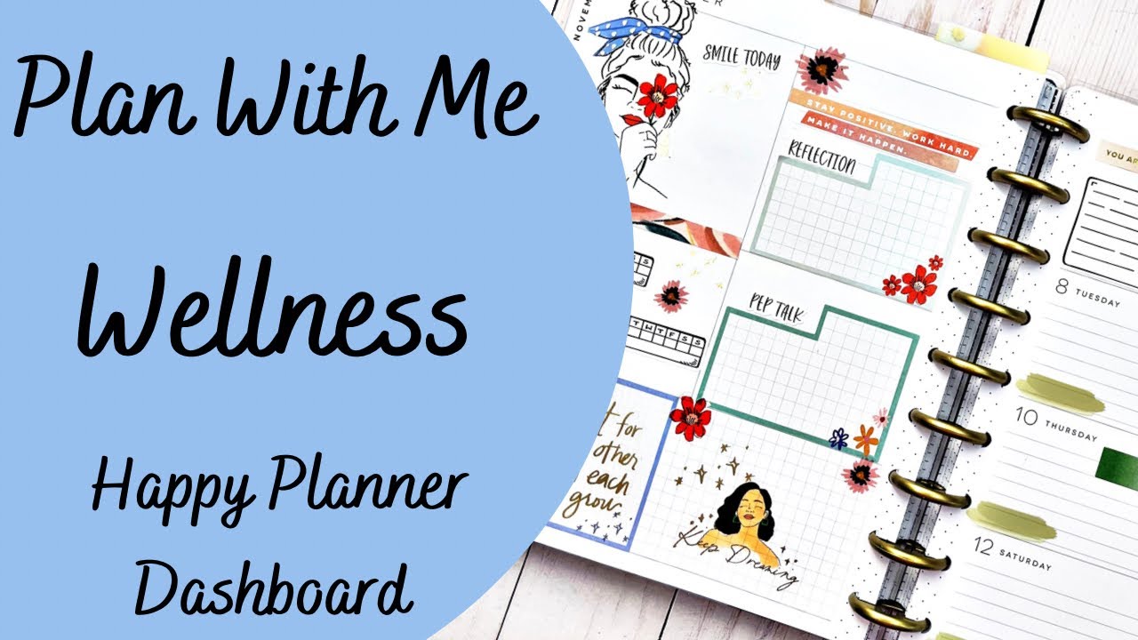 Plan with me wellness happy planner youtube