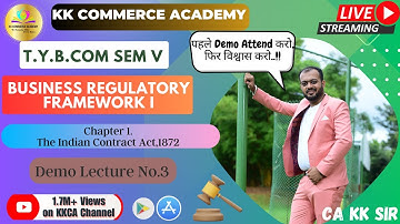 Indian Contract Act,1872 | BRF I | Chapter 1 | Lecture 3| Tybcom |Semester 5 #kkca #law #contractact