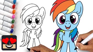 How To Draw Rainbow Dash | My Little Pony
