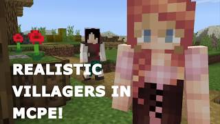 Human Villagers In MCPE! Minecraft Addons screenshot 5