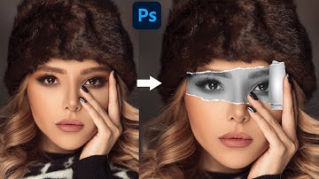 How to make Ripper Paper effcts in photoshop cs6 | Torn paper effect photoshop