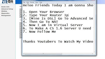 How To Port Forward [CS 1.6] Your Router IN JUST 2 Minutes