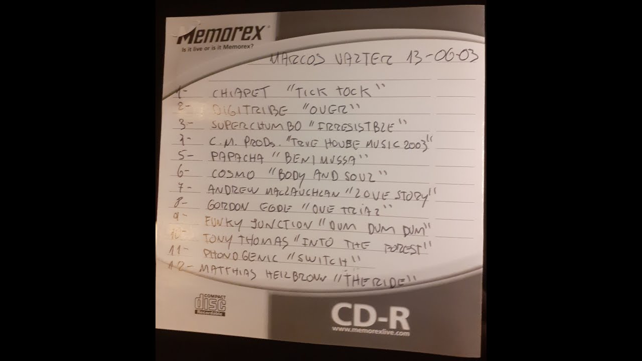 Marcos Valter DemoCD Danceclub Nov 2003