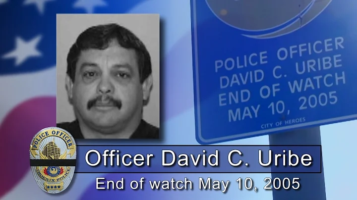 Memorial Marker for Officer David Uribe-Phoenix Po...