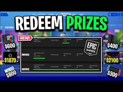 How To Redeem Prizes From Epic Games! (Physical Rewards)