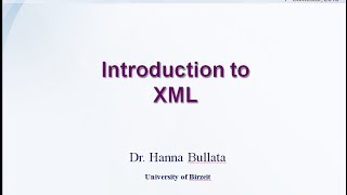 Introduction to XML