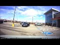 Empty parking lot collision