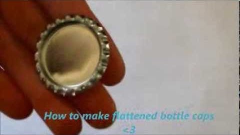 How to flatten bottlecaps