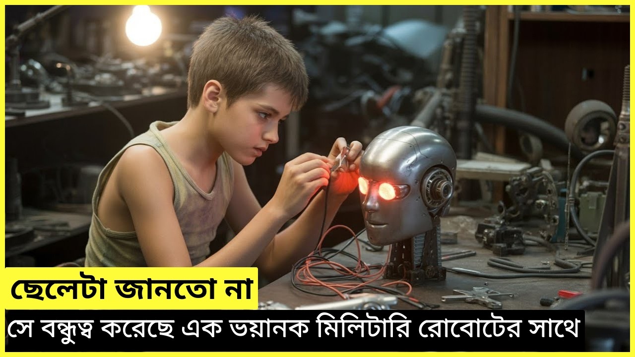 ছেলেটা একটা সিক্রেট মিলিটারি রোবোটের সাথে বন্ধুত্ব করে । movie explain Bangla ।