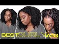 BEST Ready to Wear Curly Wig for Beginners! Clean Bleached Natural Hairline Glueless Wig Wow African