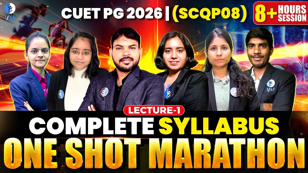 One Shot Marathon Complete Syllabus 8+ Hours Session | CUET PG ...