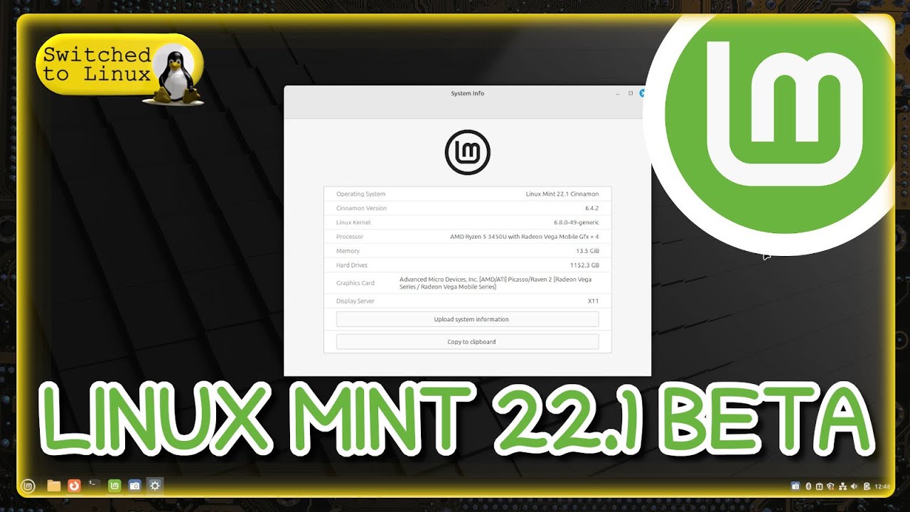 Linux Mint 22.1 Beta - YouTube