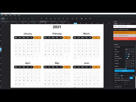 Vecspine Calendar Generator: Create 2027, 2028, 2029 Calendars in SVG & EPS