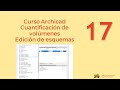 #archicad CURSO 2022 FAUV Cuantificación de volúmenes - Edición de esquemas
