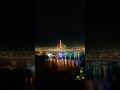 Colorful Night Lightings  hanging bridge #bangkoktravel #chaophrayariver #viewpoint