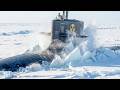 HOW MASSIVE US NUCLEAR SUBMARINES SMASH THROUGH THICK ICE IN THE FROZEN ARCTIC