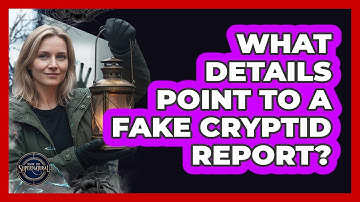 What Details Point To A Fake Cryptid Report?
