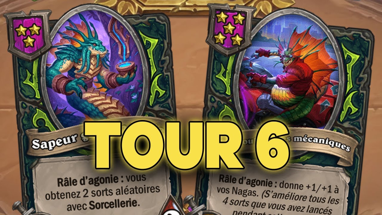 TOUTE LA COMPO NAGA AU TOUR 6 | Hearthstone Battlegrounds