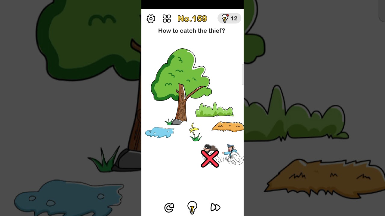 Brain out can you pass it Level 159 How to catch the thief How to catch thief in forest