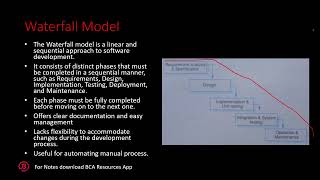 SDLC | Waterfall Model | BCA Resources | SASE | MODULE 2 | Sem 4