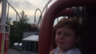 Harper Rides the Hershey Drop Tower