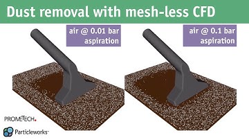 Industrial Dust Removal Aspirator | Particleworks Granuleworks Mesh Less CFD