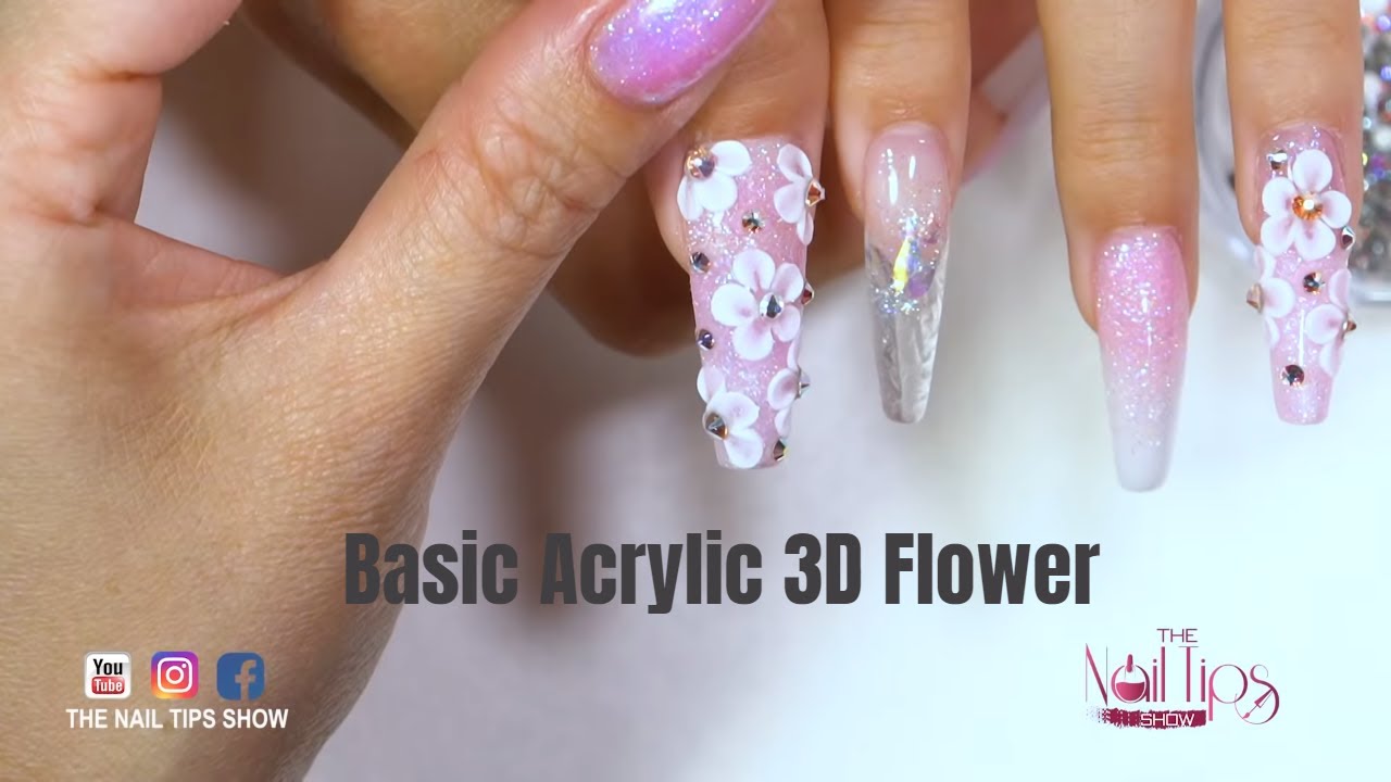 3D acrylic flowers aren't as hard as you think!! Follow these tips and, acrylic nails