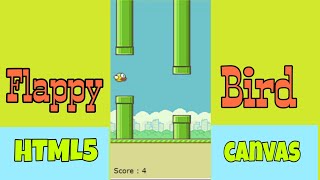 Flappy Bird game || Flappy Bird game with HTML and JS.
