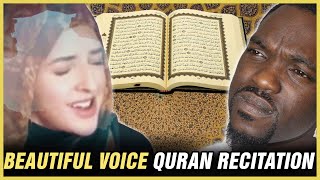 Beautiful Voice Quran Recitation by Jennifer Grout (Surah Al Ahzab) - REACTION