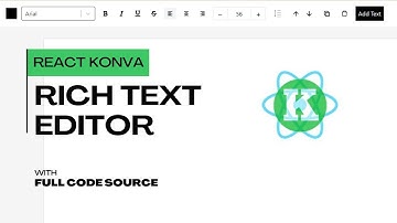React Konva Rich Text Editor Tutorial | Full Code Demo