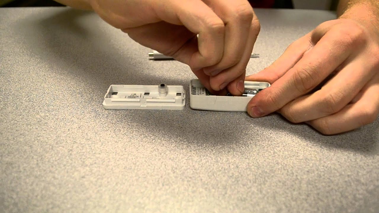 How to replace the battery in a DSC Door/Window Transmitter YouTube