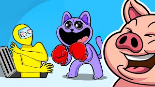 Among Us vs Poppy Playtime Chapter 3 (Catnap Funny Animation)